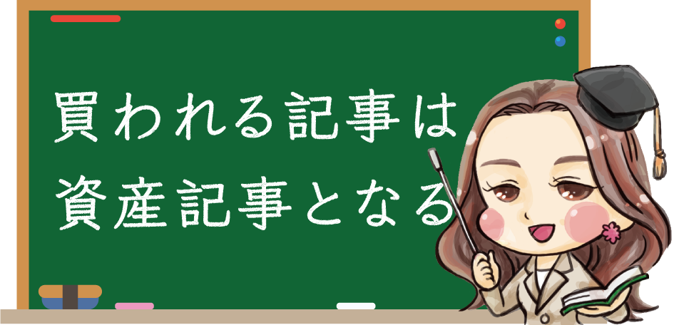 買われる記事は資産記事となる