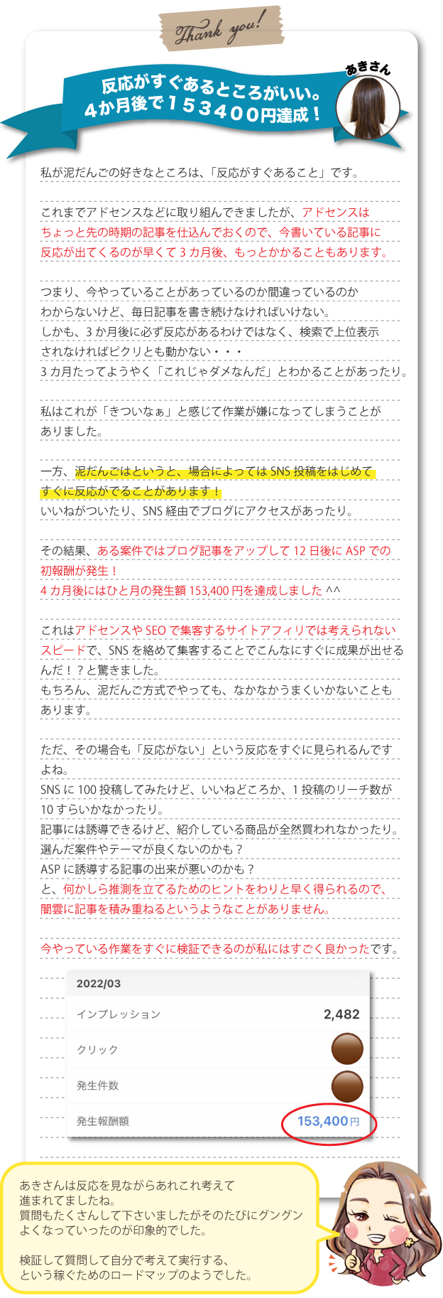 購入者さんの声