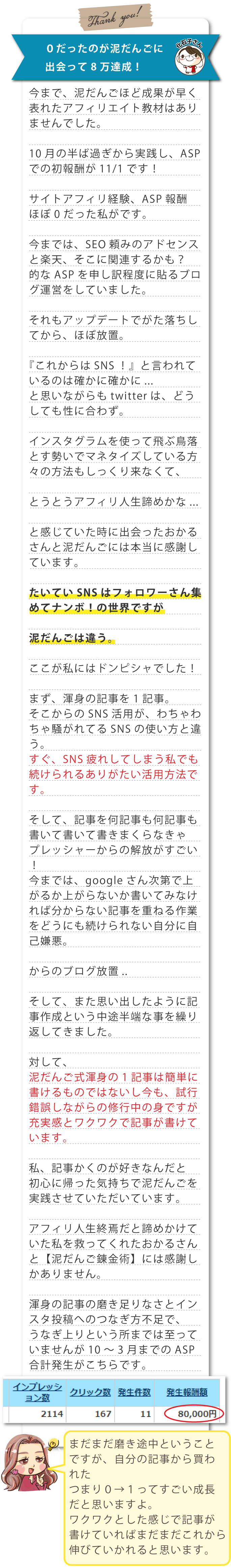 購入者さんの声
